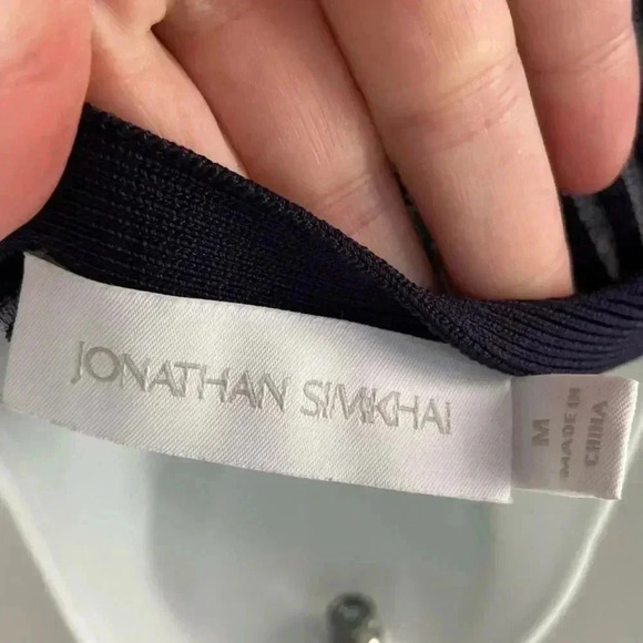 Jonathan Simkhai Nadya Rib Knit Fit and Flare Dress size Medium - Picture 7 of 9